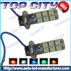 Topcity 12-SMD 5050 360-degree shine H3 Hyper Flux LED Bulbs For Fog Lights or Running Light Lamps - Fog Lights car led, Auto LED